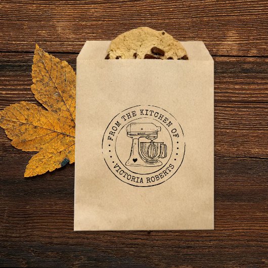 Personalisiert aus der Küche Gummistempel