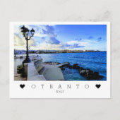 Personalisiert, Aussicht auf Otranto, Apulien, Ita Postkarte (Vorderseite)