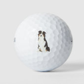 Personalisiert Aussie Australian Shepherd Golfball (Vorderseite)