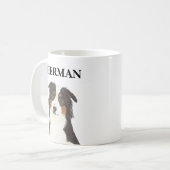 Personalisiert Aussie Australian Shepherd Kaffeetasse (Vorderseite Links)