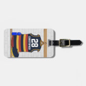 Personalisiert Aussie Rules Football Jersey BRY Gepäckanhänger (Vorderseite horizontal)
