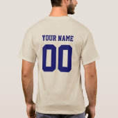 Personalisiert Australia Sport Jersey Long Sleeve T-Shirt (Rückseite)