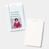 Personalisiert Ausweis (Vorder- & Rückseite)