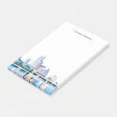 Personalisiert Autin Texas Skyline Nachhinweise Post-it Klebezettel (angewinkelt)