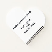 Personalisiert Autismus Akzeptanzmonat Notizblock (Rückseite)