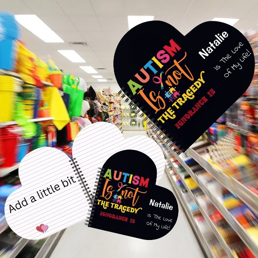 Personalisiert Autismus Akzeptanzmonat Notizblock