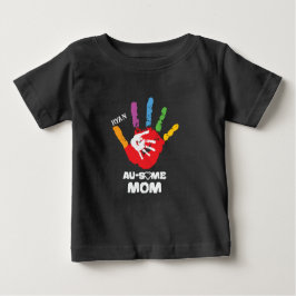 Personalisiert Autismus Bewusstsein Autistische Ma Baby T-shirt