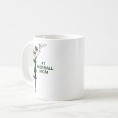 Personalisiert Avatar #1 Baseball-Mama Kaffeetasse (Vorderseite Links)
