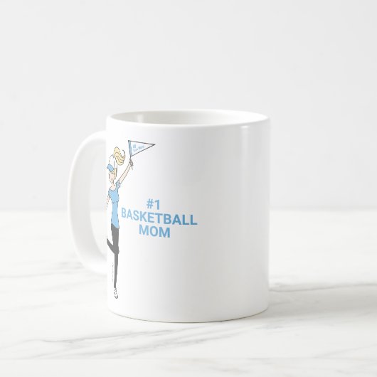 Personalisiert Avatar #1 Basketball-Fans Kaffeekoc Kaffeetasse (Vorderseite Links)