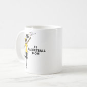 Personalisiert Avatar #1 Basketball-Fans Kaffeekoc Kaffeetasse (Vorderseite Links)