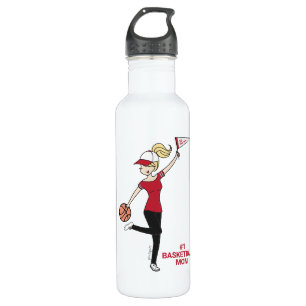 Personalisiert Avatar #1 Basketball-Lüfter Edelstahlflasche