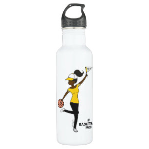Personalisiert Avatar #1 Basketball-Lüfter Edelstahlflasche