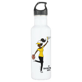 Personalisiert Avatar #1 Basketball-Lüfter Edelstahlflasche