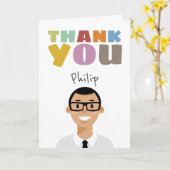 Personalisiert Avatar Dankeschön-Karte Karte (Gelbe Blume)