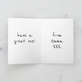 Personalisiert Avatar Geburtstagskarte Karte (Innenseite)