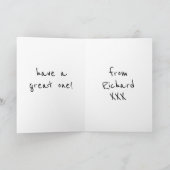 Personalisiert Avatar Geburtstagskarte Karte (Innenseite)