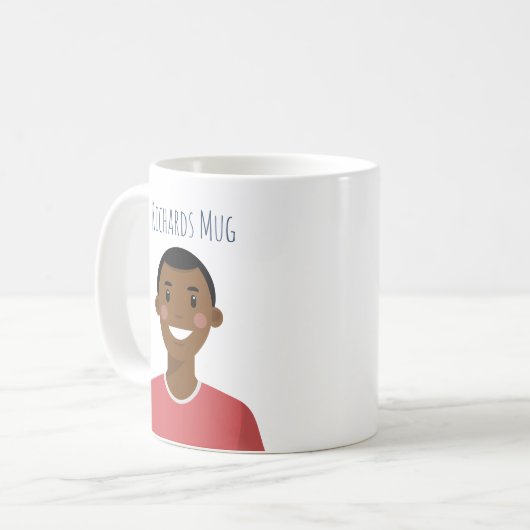 Personalisiert Avatar Kaffeetasse (Vorderseite Links)