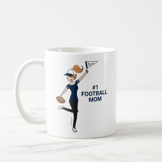 Personalisiert Avatar Nr. 1 Fußballfan Kaffeetasse (Links)