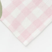 Personalisiert Avery Baby Girl Kinderzimmer Bow&Gi Fleecedecke (Ecke)