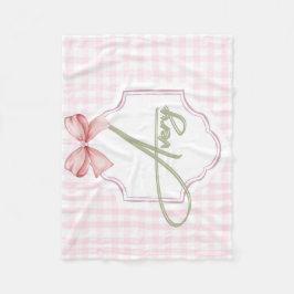 Personalisiert Avery Baby Girl Kinderzimmer Bow&Gi Fleecedecke