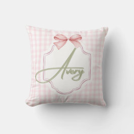 Personalisiert Avery Baby Girl Kinderzimmer Bow&Gi Kissen
