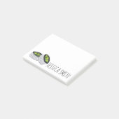 Personalisiert Avocado Sushi Roll japanisches Esse Post-it Klebezettel (angewinkelt)