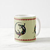 Personalisiert Aztec Southwest Kokopelli Design Kaffeetasse (VorderseiteRechts)