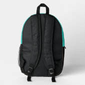 Personalisiert Azure Sailor Bedruckter Rucksack (Rückseite)