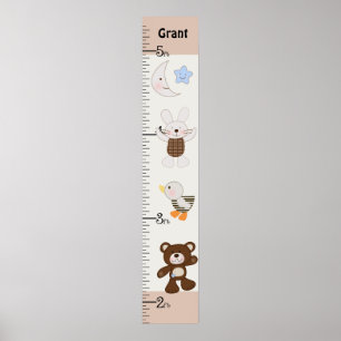Personalisiert B ist für Bären/Teddy Bear Growth C Poster