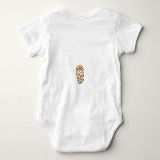 Personalisiert Bab's erstes Halloween - Niedlicher Baby Strampler (Rückseite)