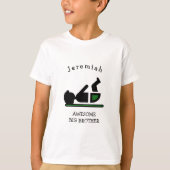 Personalisiert Baby Afro PHANTASTISCH BIG BROTHER T-Shirt (Vorderseite)