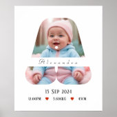 Personalisiert Baby Alphabet Letter - A - Poster (Vorne)