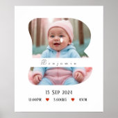 Personalisiert Baby Alphabet Letter - B - Poster (Vorne)