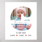 Personalisiert Baby Alphabet Letter - C - Poster (Vorne)