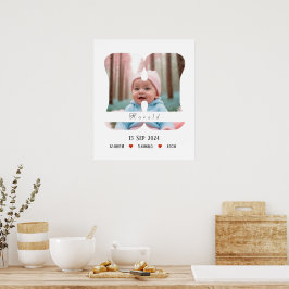 Personalisiert Baby Alphabet Letter - H - Poster