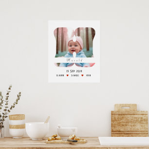 Personalisiert Baby Alphabet Letter - H - Poster