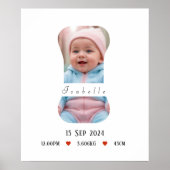 Personalisiert Baby Alphabet Letter - I - Poster (Vorne)