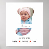 Personalisiert Baby Alphabet Letter - J - Poster (Vorne)