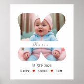 Personalisiert Baby Alphabet Letter - K - Poster (Vorne)