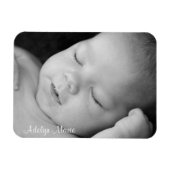 Personalisiert Baby Announction Foto Magnet (Horizontal)