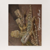 Personalisiert Baby Bearded Dragon Lizard Jigsaw P Puzzle (Vertikal)