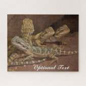 Personalisiert Baby Bearded Dragon Lizard Jigsaw P Puzzle (Horizontal)