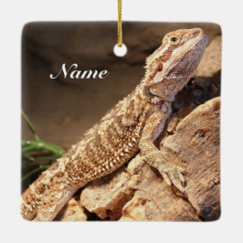 Personalisiert Baby Bearded Dragon Lizard Keramikornament