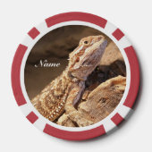 Personalisiert Baby Bearded Dragon Lizard Pokerchips (Rückseite)