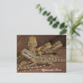 Personalisiert Baby Bearded Dragon Lizard Postkarte (Stehend Vorderseite)
