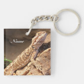 Personalisiert Baby Bearded Dragon Lizard Schlüsselanhänger (Rückseite)