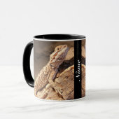 Personalisiert Baby Bearded Dragon Lizard Tasse (Vorderseite Links)