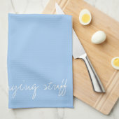 Personalisiert Baby Blue Geschirrtuch (Viertel Falte)