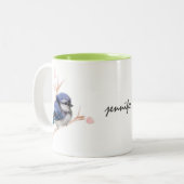 Personalisiert Baby Blue Jay Bird Tasse (Vorderseite Links)