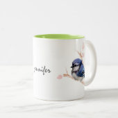 Personalisiert Baby Blue Jay Bird Tasse (VorderseiteRechts)